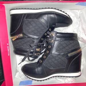 Sneaker Wedge Booties